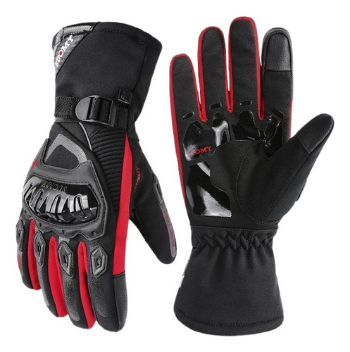 Guantes De Moto Para Invierno Frío Impermeable Negro