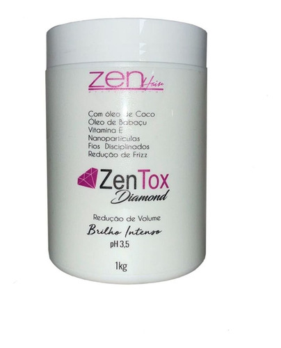 Bottx Capilar Zen Hair Zen Tox Diamond 1 Kilo Qualquer Cor