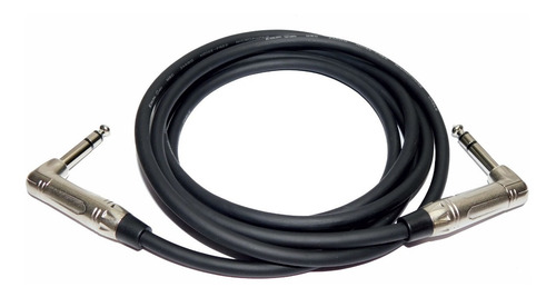 Cable Audio Pro Plug 90º A Plug Estereo 90º Sin Ruido 6 Mts