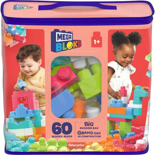 Mega Bloks Jogo De Construcción 60 Piezas Color Rojo