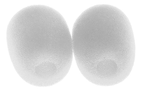 2 Proteção De Microfone Branco 28 X 22 X 8 Mm