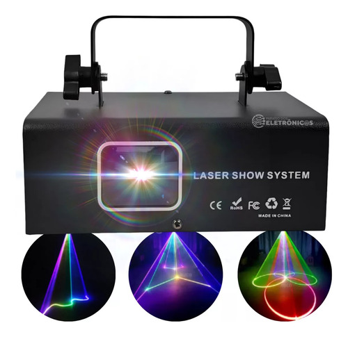 Laser Show Rgb 500mw Iluminação Dj Festa Veja Vídeo