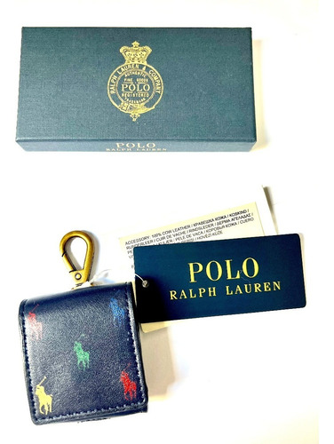 Estojo Em Couro Para Airpod Apple - Polo Ralph Lauren