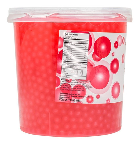 Caja Con 4 Perlas Explosivas Tea Zone Sabor Fresa 3.2 Kg C/u
