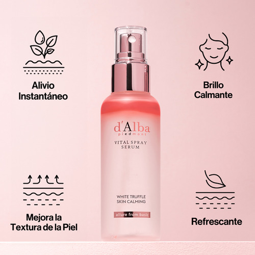 D'alba Piedmont Spray Serum 100ml Hidratante Piel Sensible