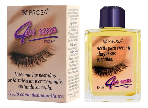 Aceite Prosa Desmaquillante Con Efecto Alargador Y Fortalece