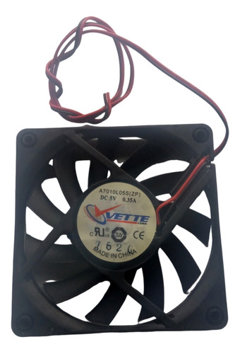 Ventilador De Enfriamiento 5v 0.35a 70mm X 11mm 11 Aspas 