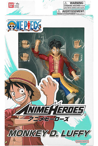One Piece Luffy Anime Heroes Bandai Figura Acción