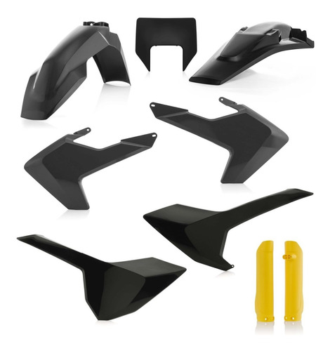 Kit De Partes Plasticas Husq Te/fe 2 Negro/amarillo