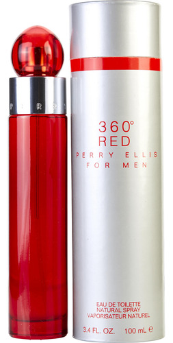 Perfume Perry Ellis 360 Red Edt En Spray Para Hombre, 100 Ml