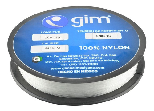 Hilo De Pesca Dp Blanco Calibre 0.40mm 100mts