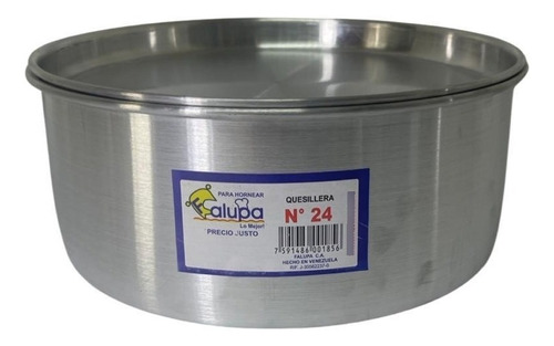 Quesillera De Aluminio #24 (molde Quesilleras) Marca Falupa