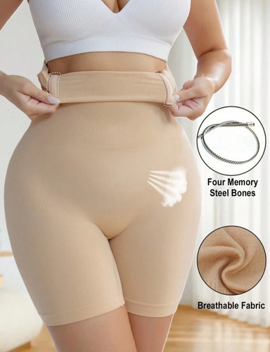 Panty Modeladores De Cintura Alta Sin Costuras Control Del Beige Chica (3-5)