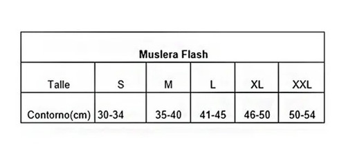 Imagen 4 de 7 de Muslera Neoprene Flash Proteccion Muslo Compresion Cuotas