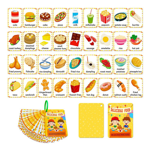 Tarjetas Flash De Alimentos Tarjetas Flash De Vocabulario,