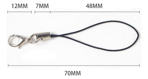 200pcs Correa Charm Lariat Con Cordón Para Teléfono Móvil