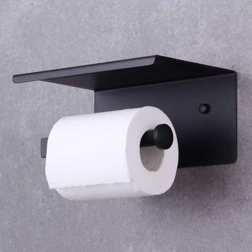 Soporte Para Papel Higiénico Con Estante Accesorios De Baño