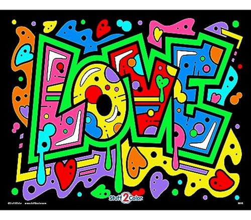 Graffiti Love - Póster Para Colorear Difuso, Para