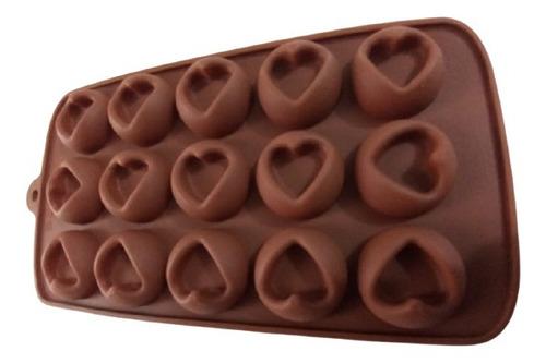 Molde Corazon X 15 Cavidades Silicona Chocolates