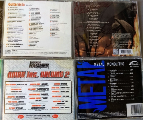 Lote Cd's Metal, Acoplados, Varios Grupos. $100/pza. (Usado)