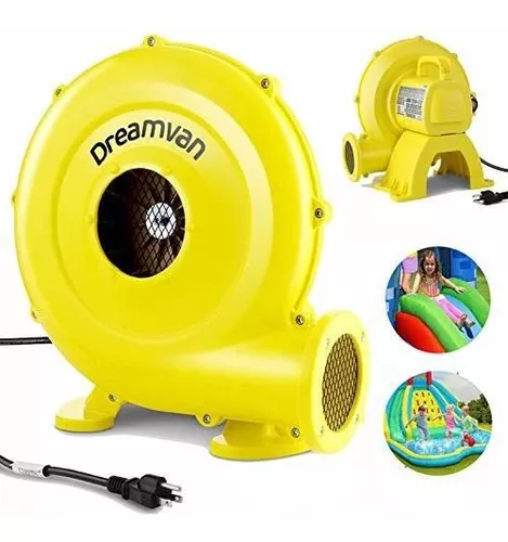 Soplador inflable de casa de rebote, soplador de aire para castillo  inflable y toboganes de salto, bomba de ventilador portátil y potente  soplador