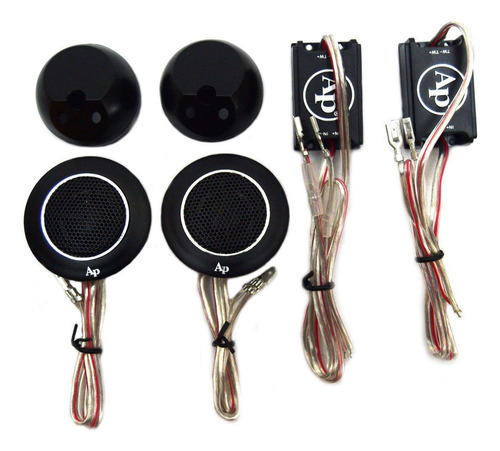Bocinas Tweeter Audiopipe APHE-T250 2 Piezas 80W RMS Color Negro para Auto/Camioneta con Pantalla Protectora.