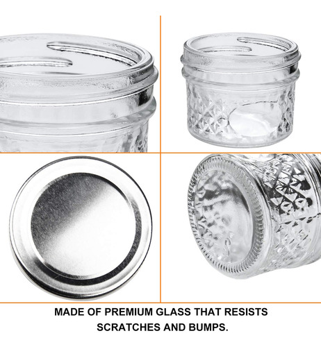Tarros De Cristal Para Conservas De 120 Ml Con Tapa Plateada