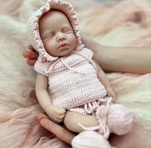 Bebe Reborn Original Silicona Sólida Blandita Girl 31 Cm
