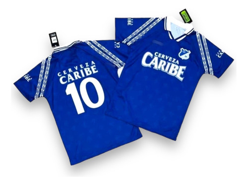 Camiseta Millonarios Cerveza Caribe 1998