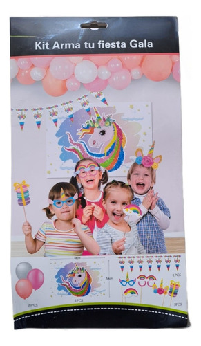 Kit 27pcs Unicornio Cotillón Fiesta Cumpleaños