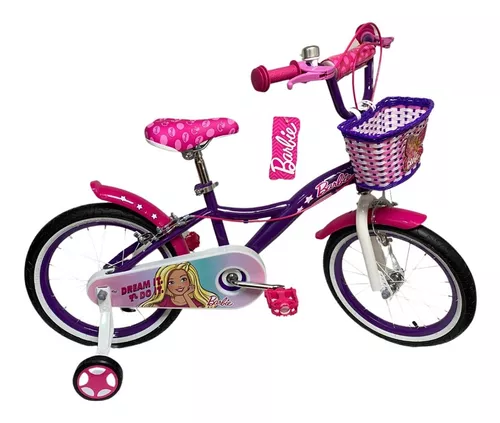 Bicicleta Niña Barbie Rin 12 Accesorios Promocion + Regalo