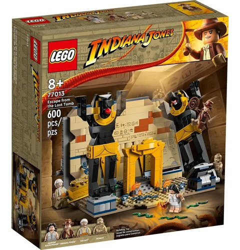 Lego Indiana Jones - Huida De La Tumba Perdida (77013) Cantidad de piezas 600