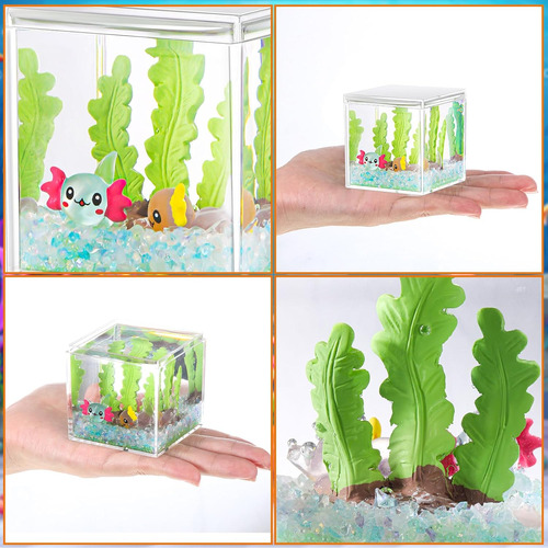 Hydren Axolotl Diy Tank Axolotl Craft Mini Axolotl Figuras A