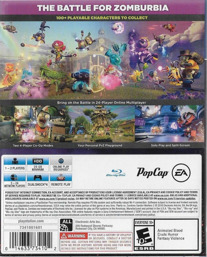 Imagen 2 de 8 de Plants Vs Zombies Garden Warfare2 Ps4 Fisico/ Mipowerdestiny