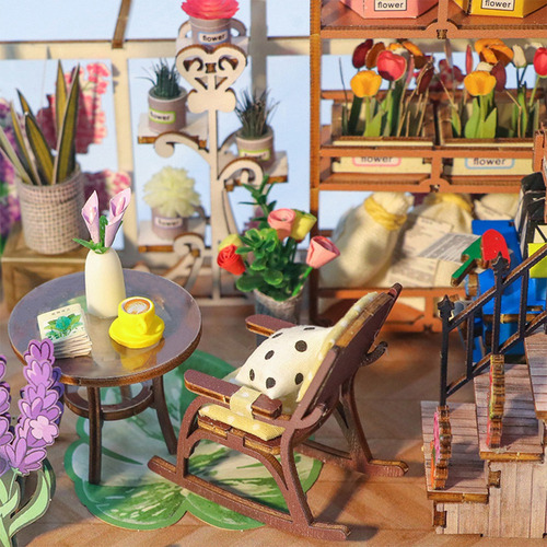 Kit Book Nook Faça Você Mesmo Uma Casa Em Miniatura Com Luz
