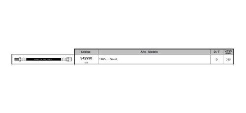 Flexible Freno Del Peugeot 306 1995 En Adelante 380mm