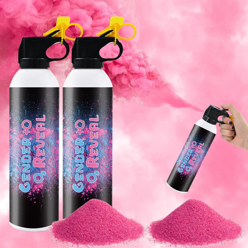 Extintor Revelacion Genero Rosa Azul 2 Unidad Bomba Humo