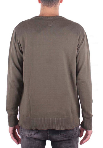 Imagen 2 de 4 de Sweater Volcom Crew Solid V Neck Vd Mi Verde Oliva Hombre