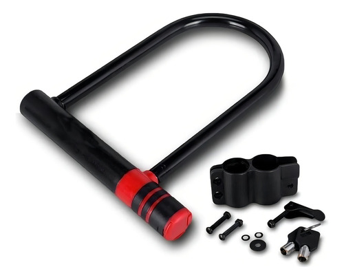 Candado para bicicleta Moto U Lock, candado de acero para bicicleta
