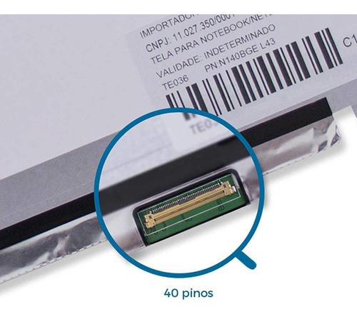 Imagem 4 de 4 de Tela P/ Notebook Asus K46ca Marca Bringit