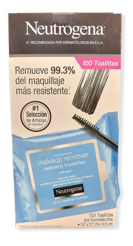 Desmaquillante Neutrogena 100pzs Toallitas