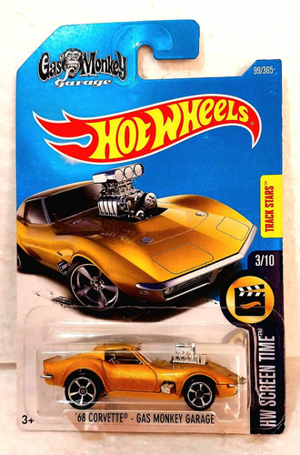 Hot Wheels 68 Corvette Gas Monkey Garage Primera Edicion