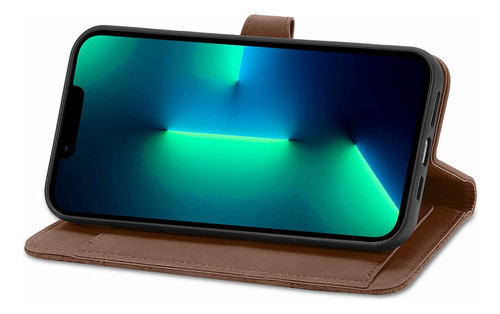 Funda De Piel Etfast Wallet For Teléfono Para Sharp Sense 7
