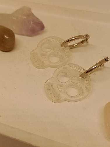 Aros Acero Quirúrgico Calavera Regalo Souvenir