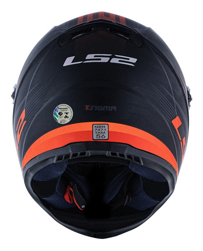 Capacete Ls2 Ff358 Sigma Fosco Laranja