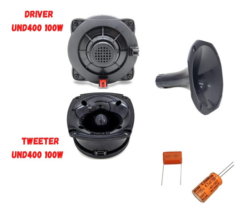 Caixa Trio Completa Bravox Uxp 12 D4 800w + Driver E Tweeter