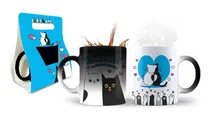 Comprar Taza Mágica Gatos San Valentín Día Amor Amistad 14 Febrero