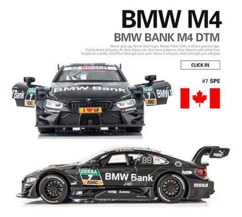 Bmw M4 Dtm Carreras Modelos Coches Aleacion Luz Y Sonidos