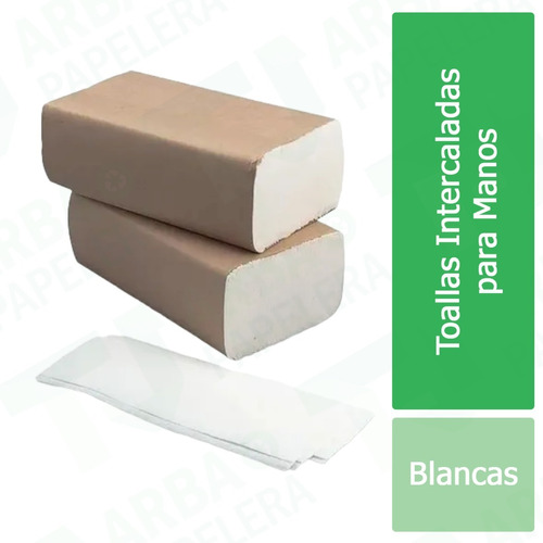 Toallas Intercaladas Manos Blanca 2000 Unidades X 5 Cajas