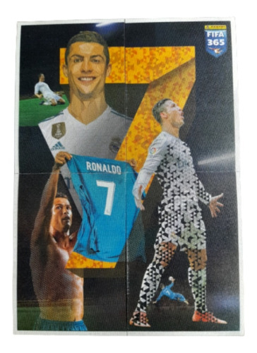 Estampa Cristiano Ronaldo (#8-#11) Impreso Tela Fifa 2018